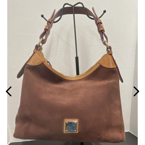 Dooney & Bourke Handbags - Dooney & Bourke Rich Brown Suede Shoulder Bag